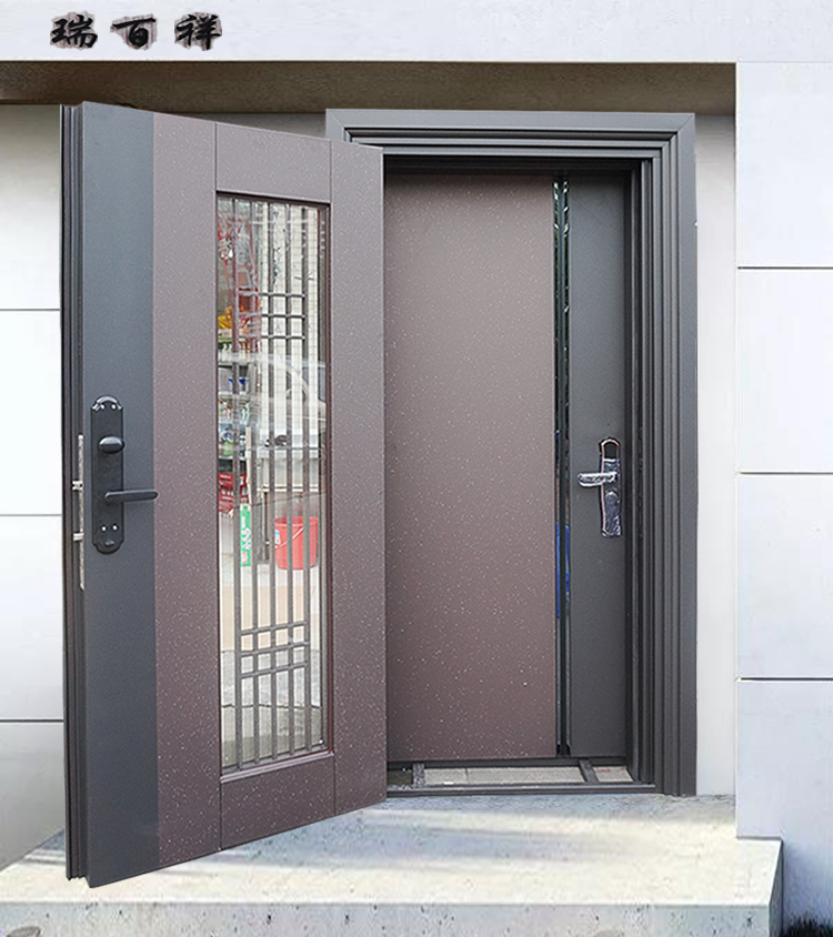 厦门防盗门瑞百祥镀锌板双层平开