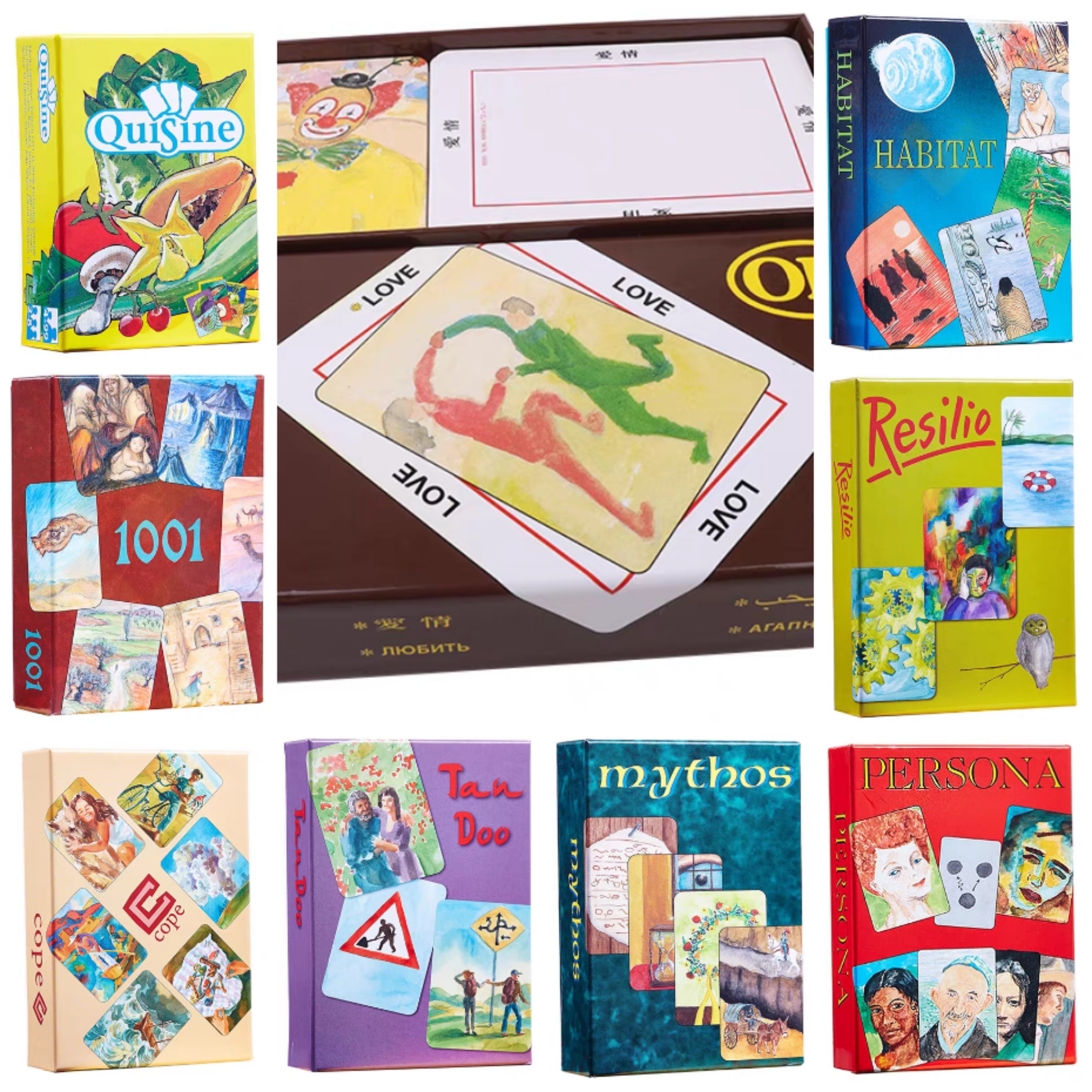 现货正版德国原装进口欧卡OH卡常用10件套装年轻人像克服伴侣食物