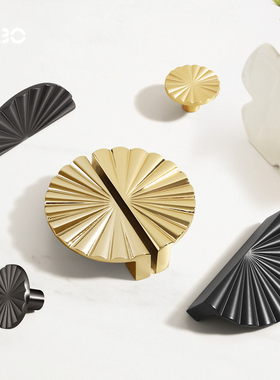 德国KABO现代简约单孔拉手衣橱柜门抽屉半圆形灰色简约轻奢门把手