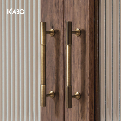 新款KABO简约复古黄铜柜门拉手