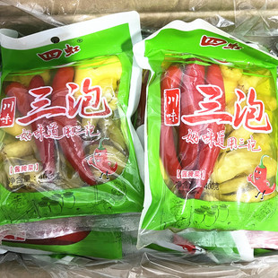 四虹三泡酱腌菜400g 四川老坛川味酸菜泡小米辣泡红椒泡姜野山椒