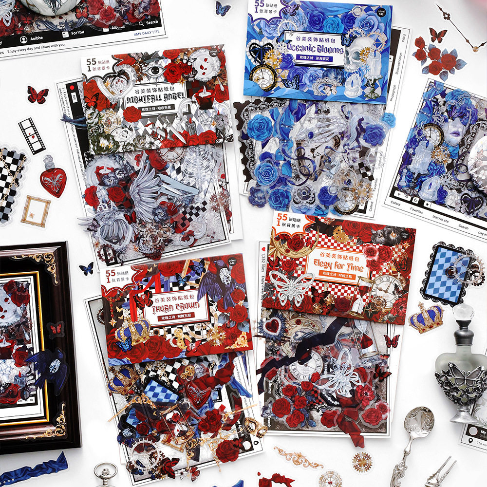 Infeel.Me谷美装饰贴纸包 玫瑰之诗 手账素材装饰造景diy素材贴纸,文具电教/文化用品/商务用品,贴纸/立体贴纸,淘宝优惠券,粉丝福利购,淘宝优惠卷