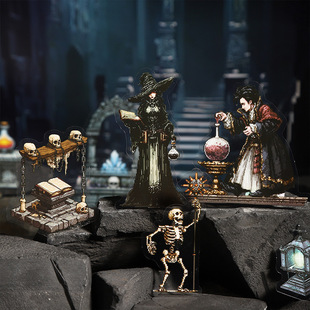 美好的一天哥特造景贴纸包 暗黑像素系列 手账装饰哥特式元素跨境