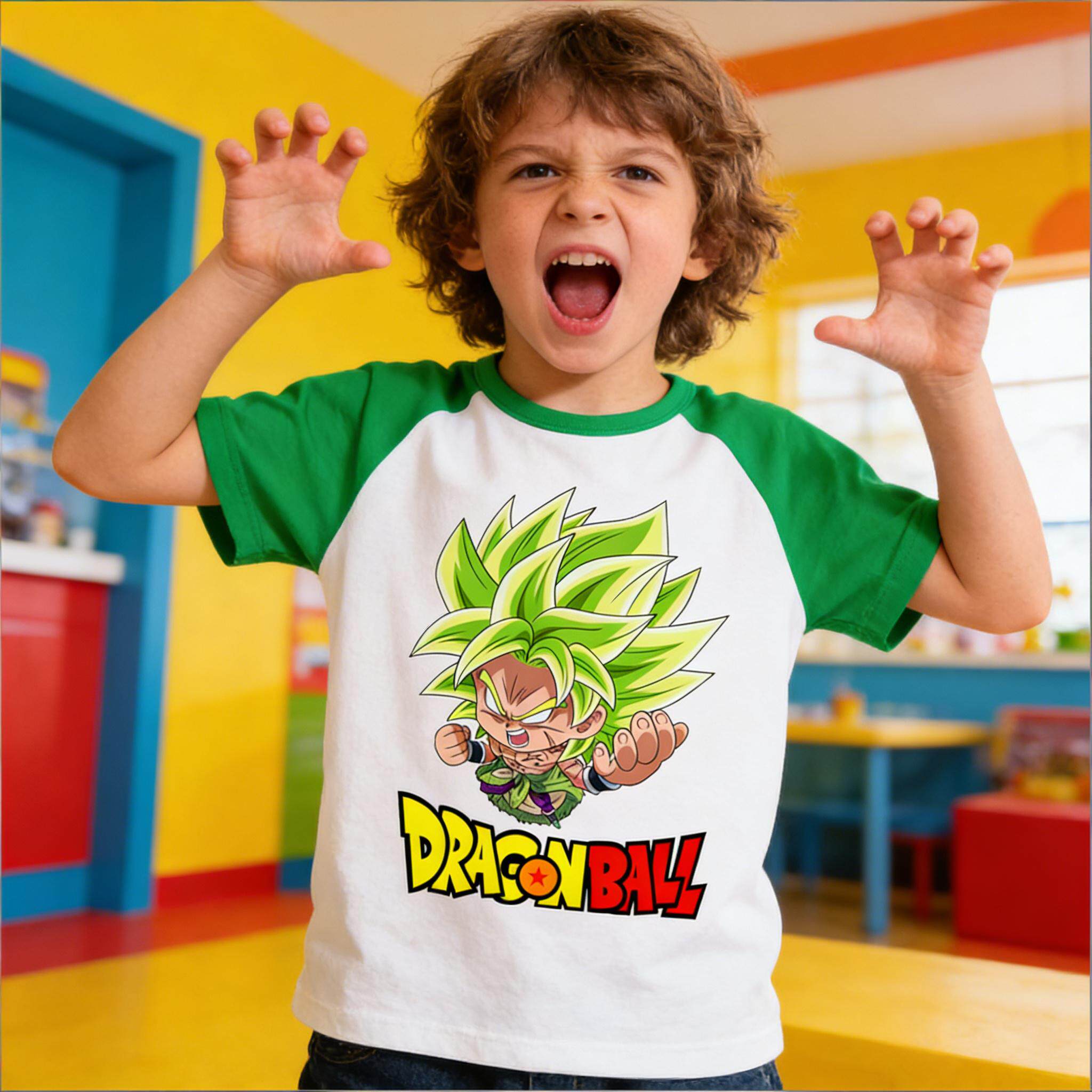 布罗利t恤纯棉春夏款幼童半截袖七龙珠衣服幼儿龙珠超童装潮短袖图片