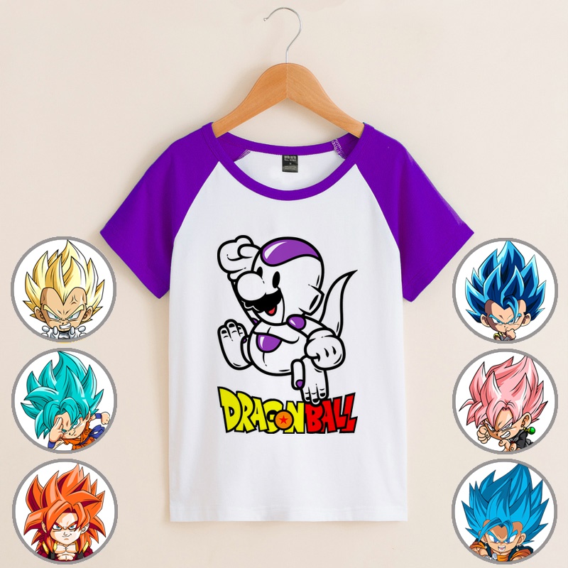 旅游夏装小孩百搭动漫大反派龙珠宇宙大王弗利萨衣服t恤短袖童装