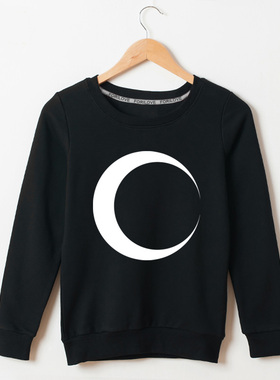 秋冬男童chic运动会拳皇kof97衣服八神庵月食家族徽章童装衣卫衣