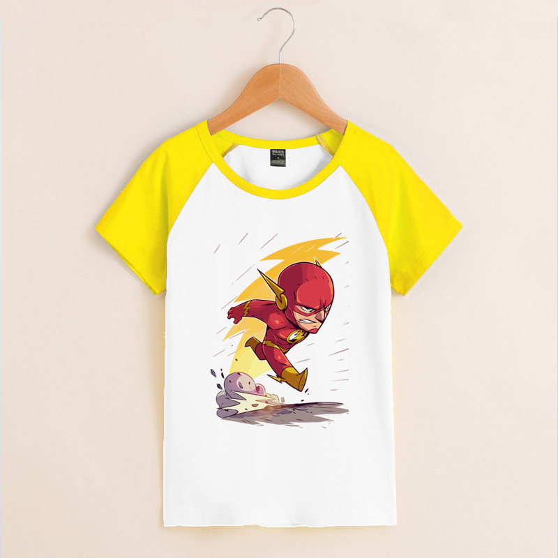 小孩六一儿童节幼儿园运动闪电侠圆领童装短袖亲子装衣服T恤纯棉t,童装/婴儿装/亲子装,T恤,淘宝优惠券,粉丝福利购,淘宝优惠卷