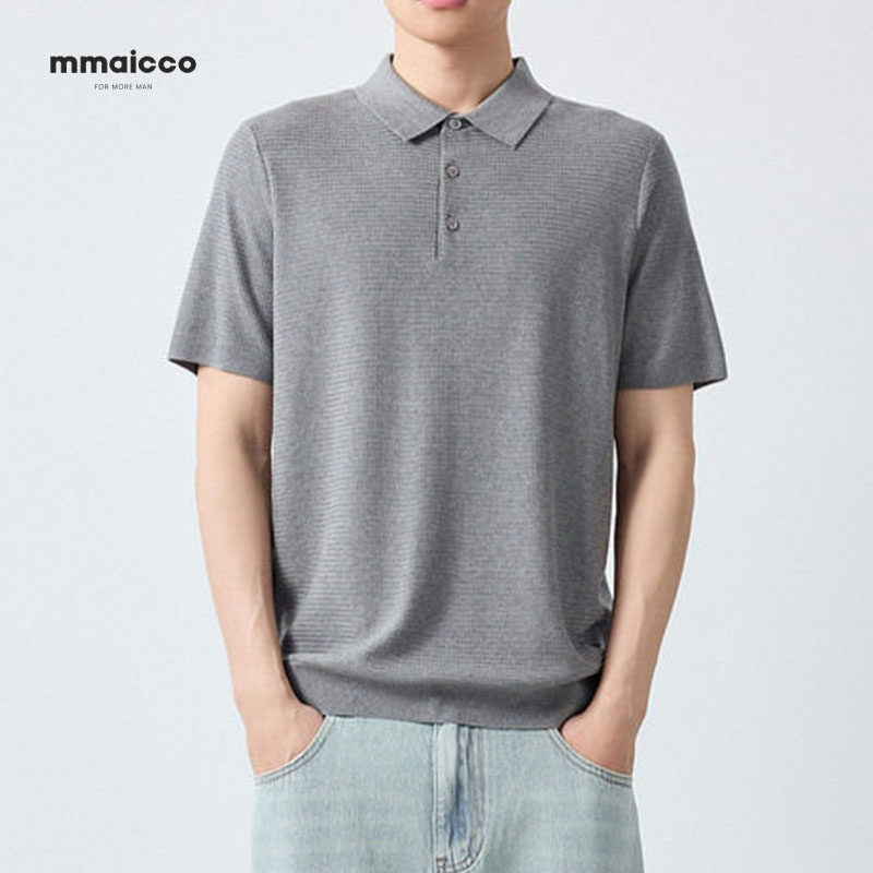 男士polo衫短袖T恤翻领潮牌高级感商务休闲夏季新款针织保罗男装
