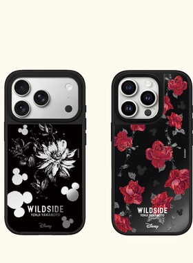 联名WILDSIDE潮牌花卉米奇适用iphone17手机壳16promax苹果15pro磁吸MagSafe镜面14plus保护套防摔13艺术12