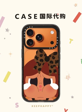 豹纹蝴蝶结老奶哭娃适用iphone17手机壳16promax苹果15pro磁吸MagSafe透明14plus卡通13日韩Air女网红12