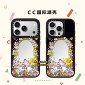 日韩ins彩虹玩偶猫咪适用iphone17手机壳16promax苹果15pro镜面MagSafe磁吸14plus趣味13少女Air保护套12可爱