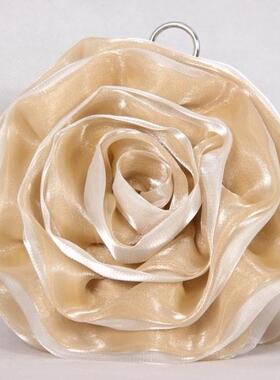 女包手拎花朵小包手提新娘红色包结婚晚宴会链条包斜挎情人节礼物