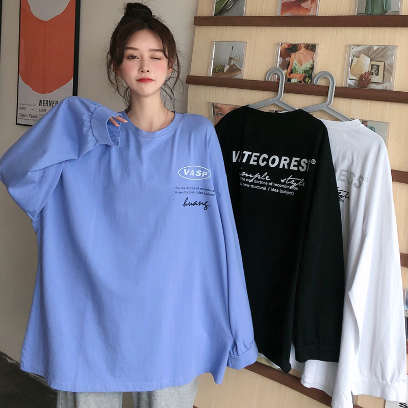 6535 fish scale sweater women's long sleeve loose letter