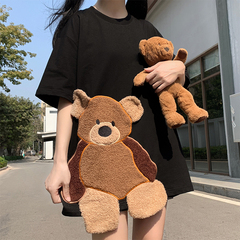 Cotton lovers' t-shirt men's and women's embroidered cub top