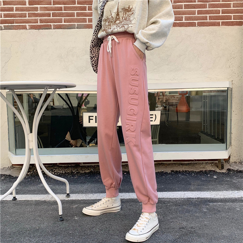 Real shooting 7525 cotton summer wear foam western style leisure sports pants Leggings Harlan pants