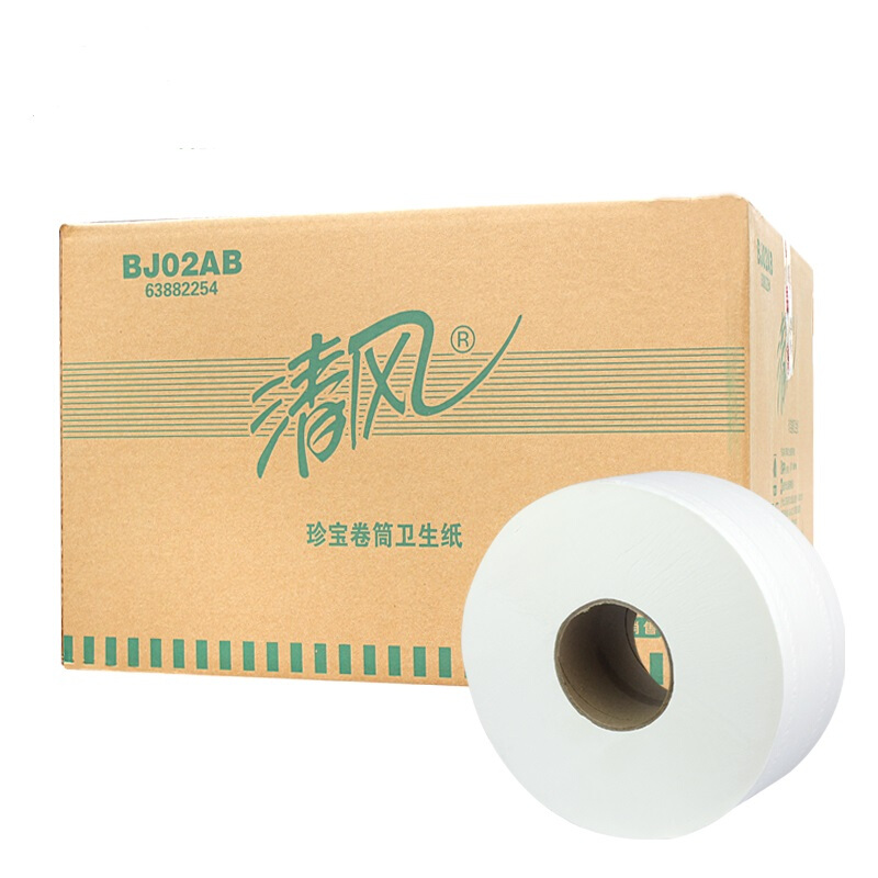 清风 大盘卷纸 BJ02AB 2层 91MM*240MM 240m/卷 3卷装 12卷/箱