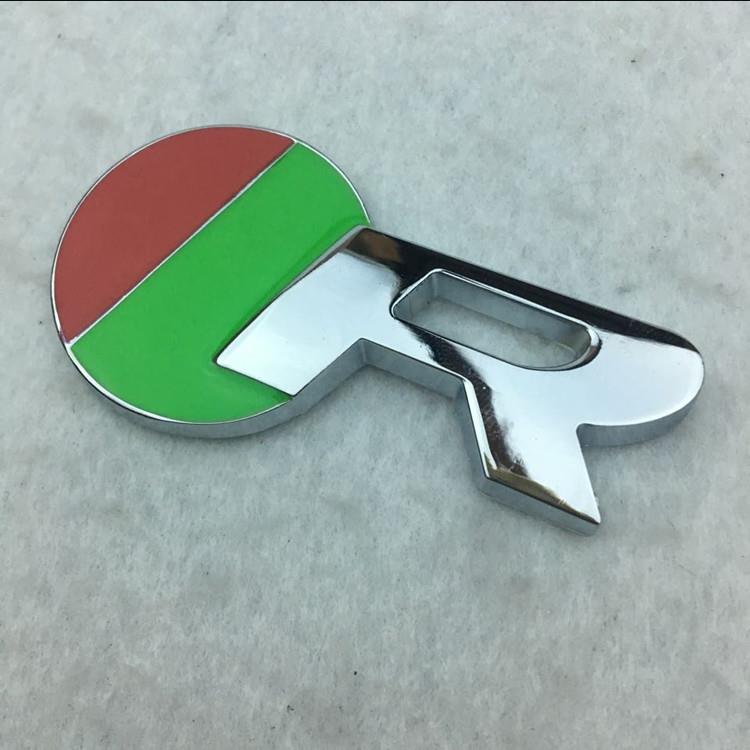 适用于捷豹R车标XJ XF XK X-TYPE R车贴 改装金属R贴标字标