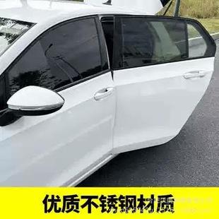 专用大众高尔夫8改装 饰贴 黑武士车窗饰条GTI黑化golf黑武士车身装