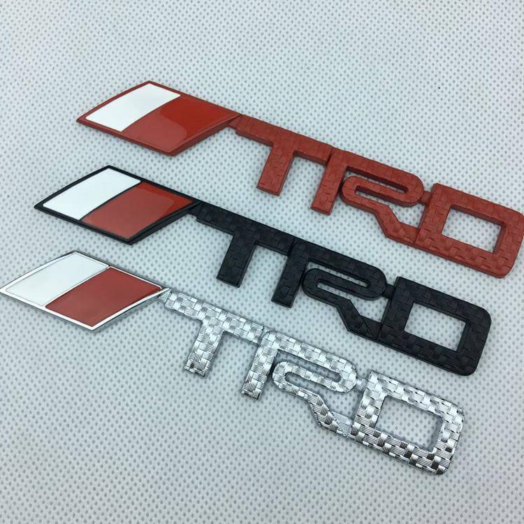 适用于丰田车标TRD金属改装车贴TRD汽车贴标改装金属标叶子板侧标