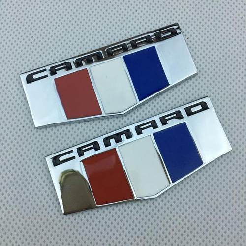适用于雪佛兰大黄蜂科迈罗CAMARO侧标叶子板英文车标改装后尾车贴