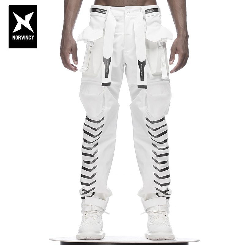 条纹防风防水哈伦裤黄子韬同款