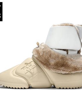 诺凡希 高帮雪地靴男防滑潮流时尚东北加厚冬季保暖加绒户外棉鞋