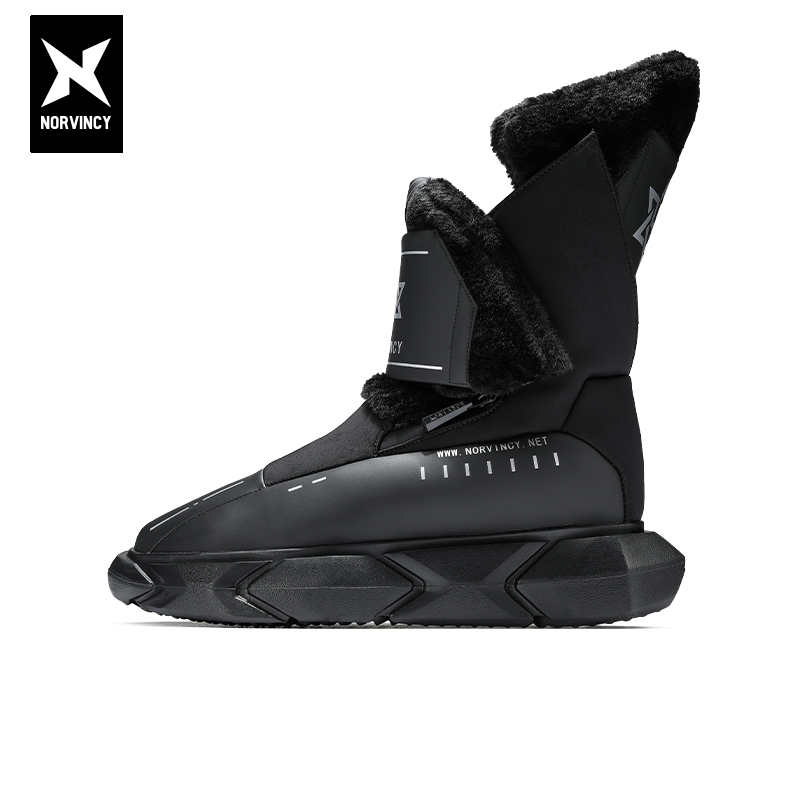 踩屎感厚底防滑轻便保暖雪地靴