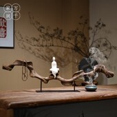 新中式 饰品 禅意树脂摆件家居客厅茶室玄关民宿办公室酒店侘寂风装