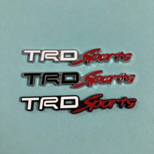 适用锐志中网 凯美瑞标志 TRD汽车个性车贴车标改装金属标中网标