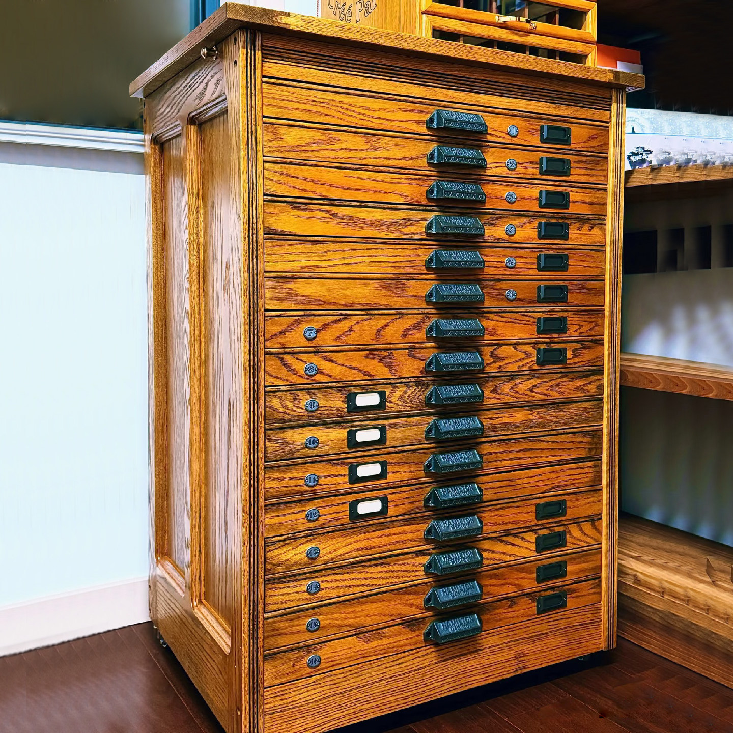 美国野望图纸柜实木首饰收纳柜印章收藏复古大容量展示柜4K版带锁,住宅家具,家用陈列柜,淘宝优惠券,粉丝福利购,淘宝优惠卷