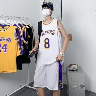 夏季男生篮球服套装潮牌ins无袖T恤网眼背心休闲五分裤宽松运动装