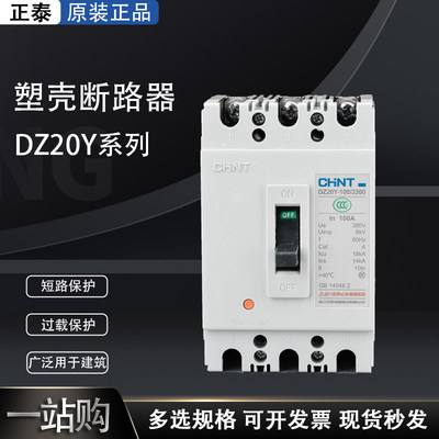 DZ20Y 100A250A160A400A125A三相空气开关3p塑料外壳式断路器