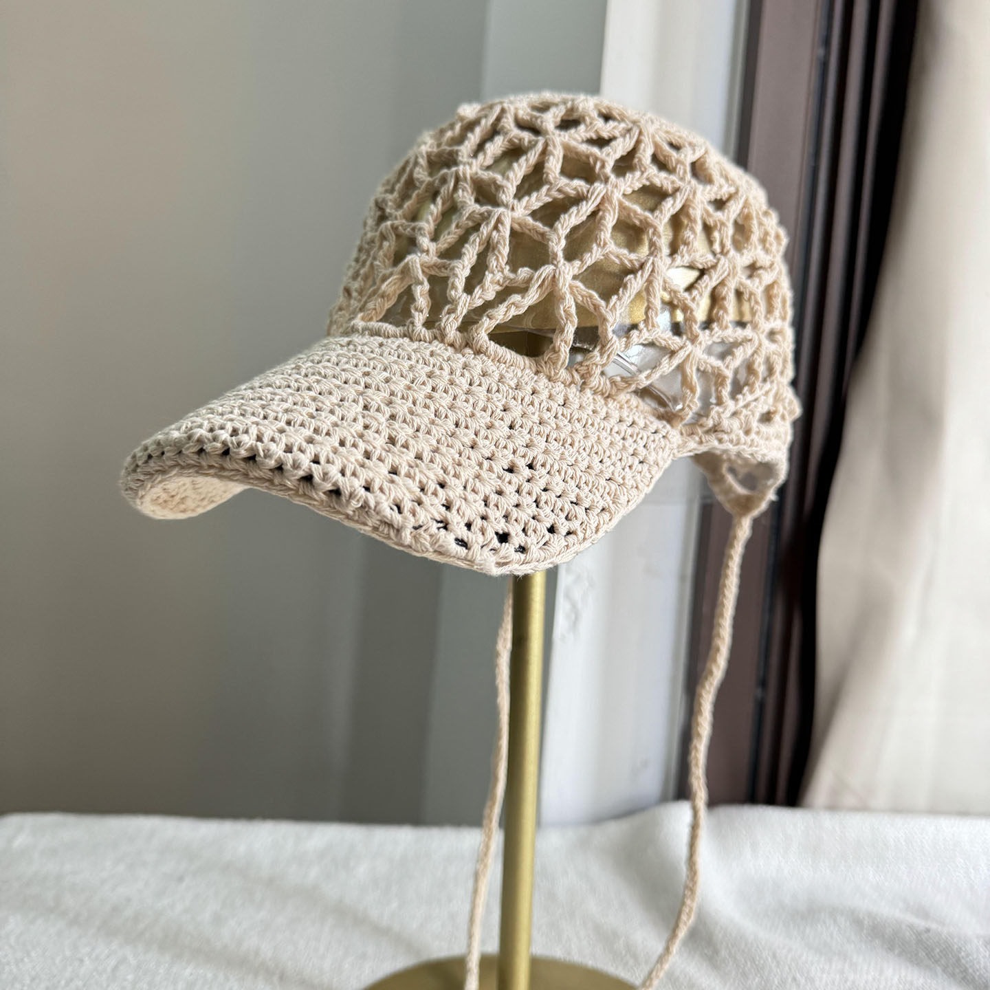 韩系镂空辫子棒球帽子女时尚复古透气鸭舌帽潮春夏度假街拍针织帽,服饰配件/皮带/帽子/围巾,帽子,淘宝优惠券,粉丝福利购,淘宝优惠卷