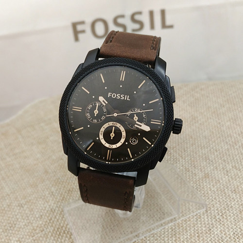 化石fossil茶色休闲风现货石英表