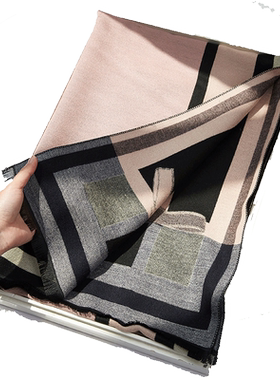 双面两用春秋百搭风加厚大披肩