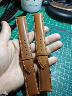 适用华为gt 系列真皮巴哈尼亚表带 watch