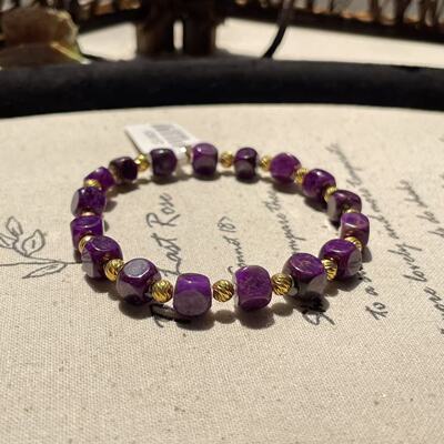 南非舒俱来紫丝绒魔方单圈/18K（朝露）AZB8157