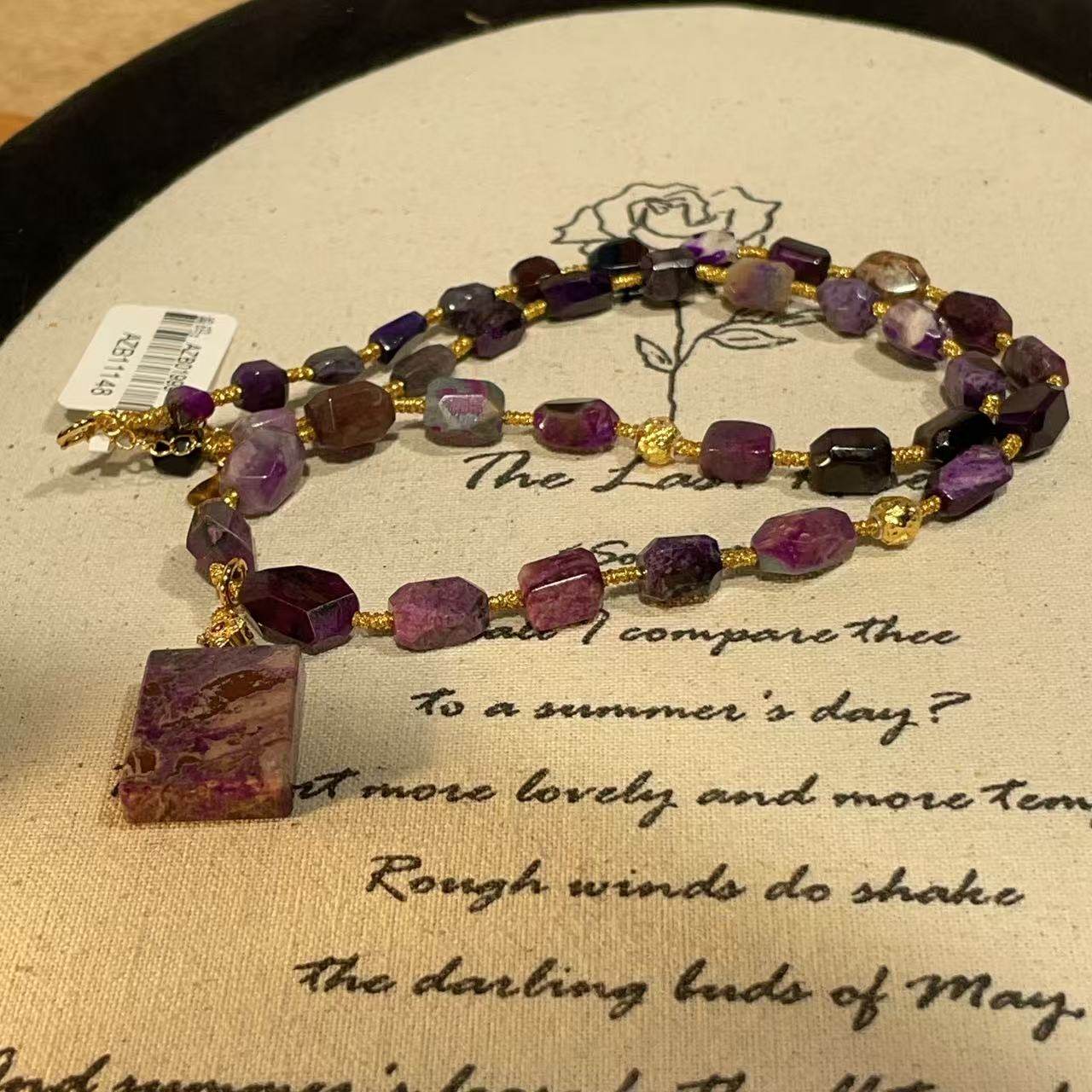 南非舒俱来桃红钻切无事牌吊坠项链S925/45cm（沁恩）AZB11148,珠宝/钻石/翡翠,手饰,淘宝优惠券,粉丝福利购,淘宝优惠卷