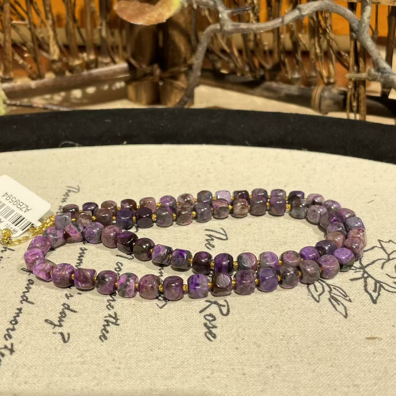 南非舒俱来泥地桃红项链/18k/40cm（亦谦）AZB9594