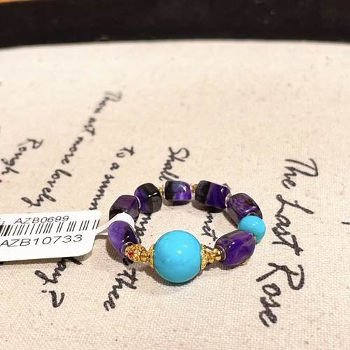 南非舒俱来皇家紫松石戒指/18k（拾柒）AZB10733