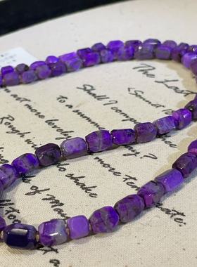 南非舒俱来高阶皇家紫钻切项链18k/45cm（允吉）孤品AZB10214