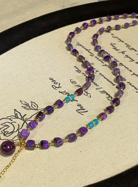 南非舒俱来皇家紫魔方项链s925/45cm微瑕（浔允）AZB11058