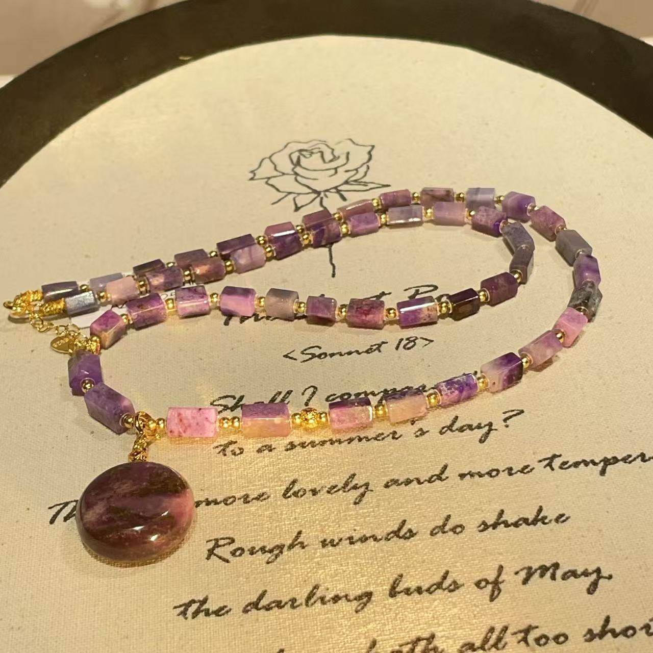 南非舒俱来幻彩四棱珠项链S925/45cm（若雪）AZB11257,珠宝/钻石/翡翠,手饰,淘宝优惠券,粉丝福利购,淘宝优惠卷