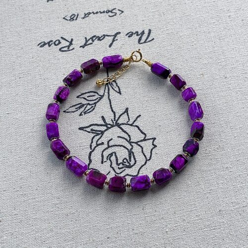 南非舒俱来红丝绒钻切手链18k（浅晚）AZB13813