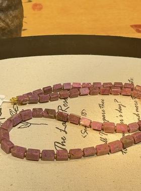 南非舒俱来粉樱花直切项链18k/45cm(秋砂)AZB10649