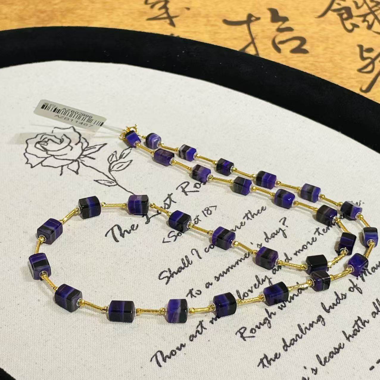 南非舒俱来夹层皇家紫四棱珠满天星项链18k/45cm(茵裳)AZB11467,珠宝/钻石/翡翠,手饰,淘宝优惠券,粉丝福利购,淘宝优惠卷