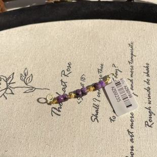 南非舒俱来皇家紫并蒂莲延长链S925 AZB9235 可欣