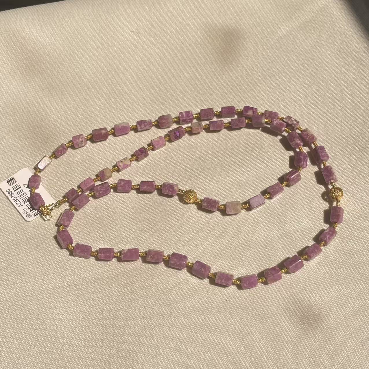南非舒俱来粉樱花直切毛衣链/18k/60cm/AZB9147（斐然）