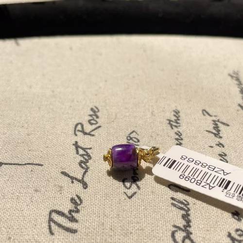 南非舒俱来泥地皇家紫老型珠吊坠s925（久安）AZB8868