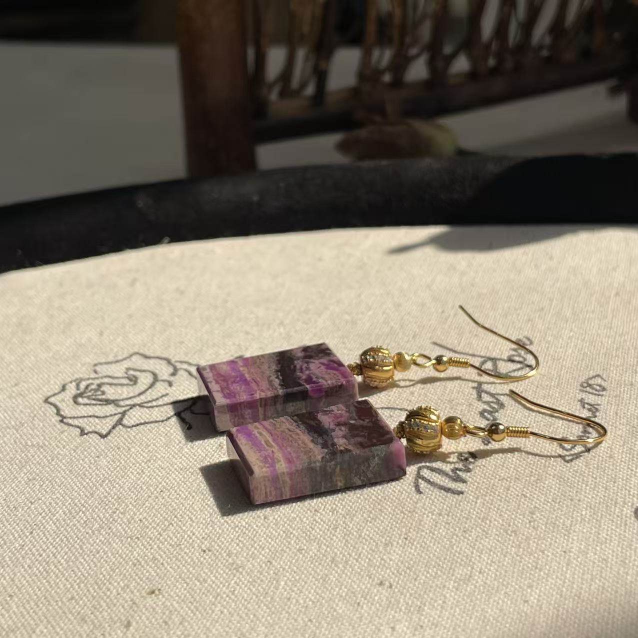 南非舒俱来酱紫方牌耳钩s925（泊宁）AZB9248,珠宝/钻石/翡翠,手饰,淘宝优惠券,粉丝福利购,淘宝优惠卷